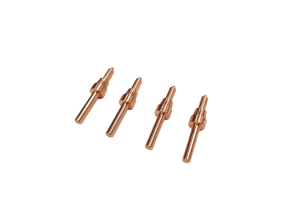 CNC Machined Multi Tier Pure Copper Conductive Pin, Step Red Copper Locating Probe Shaft For Precision Electrical Equipment