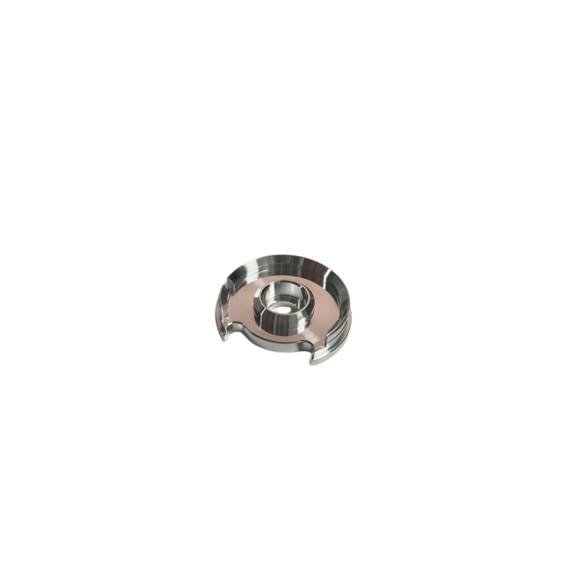 CNC Mirror Polished Aluminum Double Notch Slotted Step Flange Disc, Lightweight Propeller Locating Base For Agricultural Spraying Drone