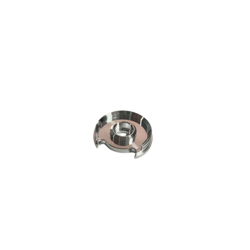 CNC Mirror Polished Aluminum Double Notch Slotted Step Flange Disc, Lightweight Propeller Locating Base For Agricultural Spraying Drone