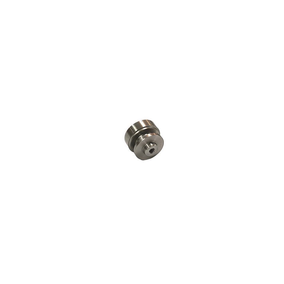 CNC Precision Turned Double Step Stainless Steel Guide Pulley, Multi-layer Wire Roller With Center Inner Thread Hole For Industrial Machinery