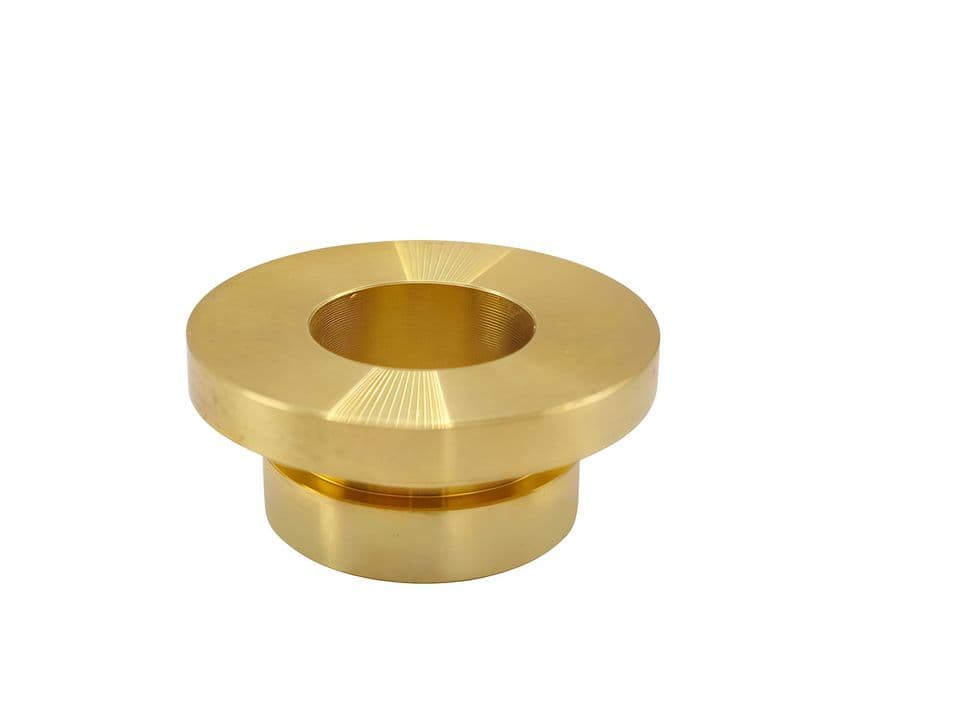 Custom Two-Step Flange Brass Bushing CNC Machined Part