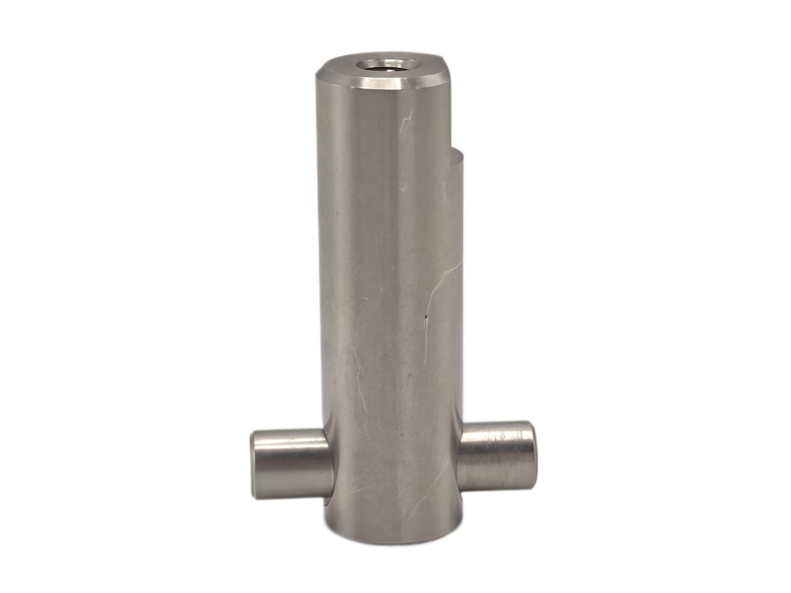 Stainless Steel T-Shape Double Side Stud Top Internal Thread Cylinder Block