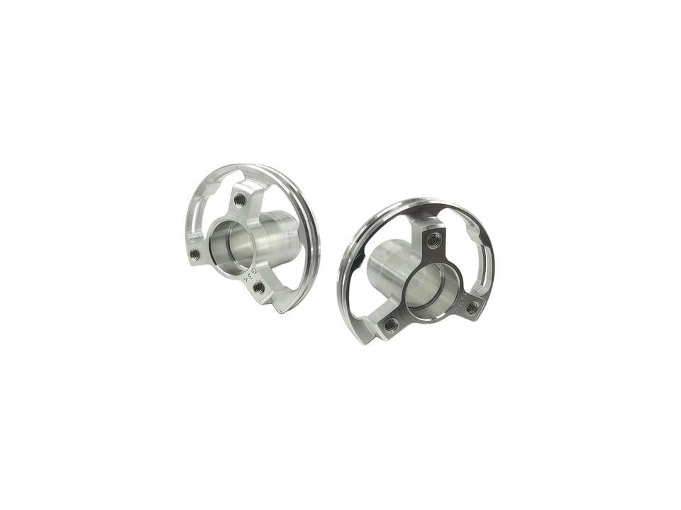 Aluminum Marked 3-Lug Hollow Frame Step Sleeve Matched Motor Mount Pair