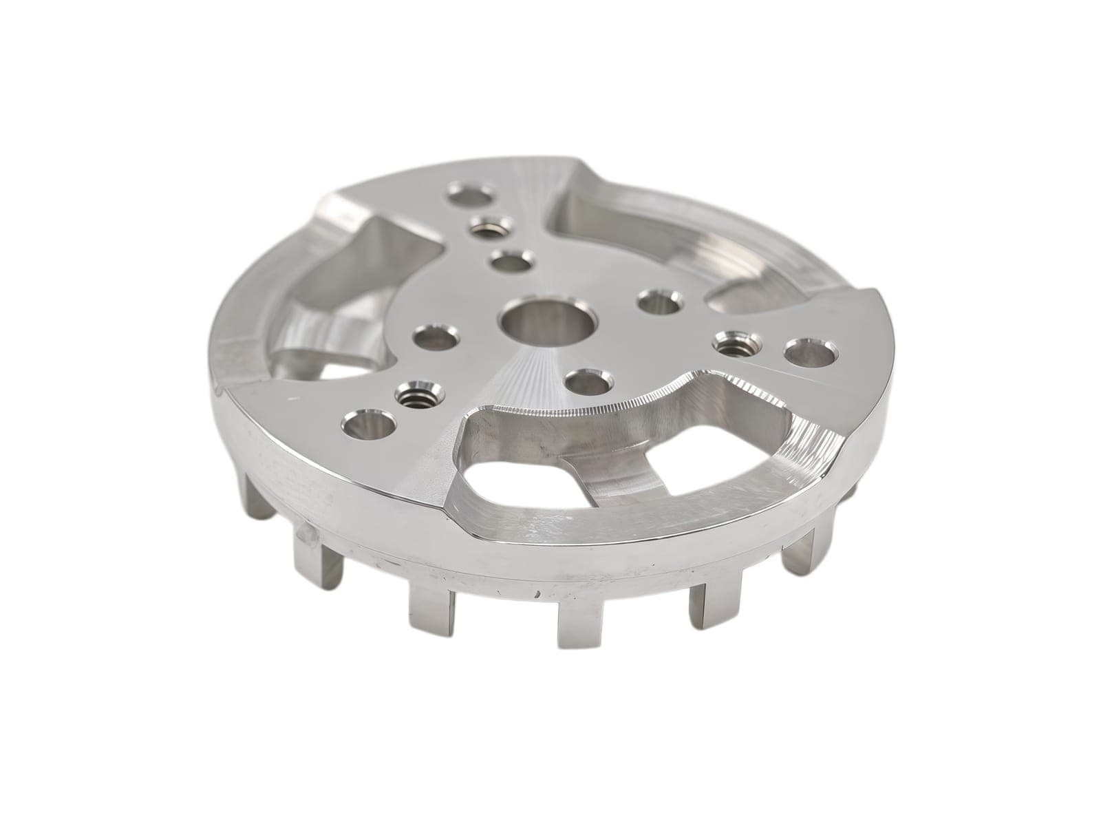 Aluminum Multi Mounting Hole Hollow Cutaway Cooling Fin UAV Motor Rotor Plate