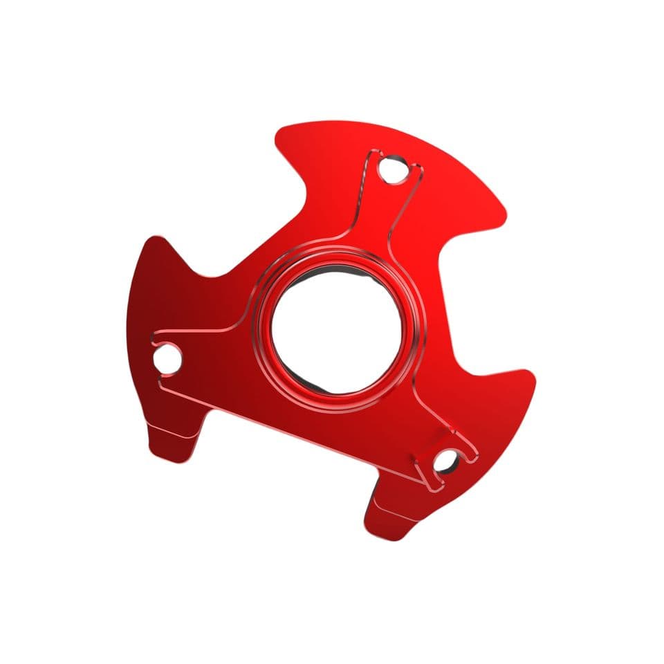Anodized Red Aluminum Three-Legged UAV Motor Fixed Flange Bracket