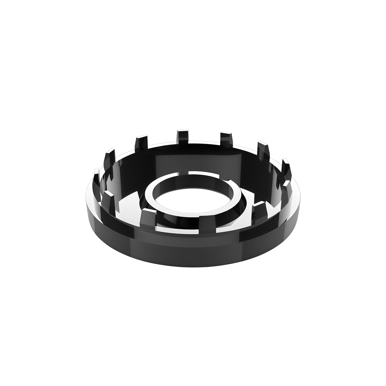 Black Mirror Polished Multi-tooth UAV Motor Retaining Cap