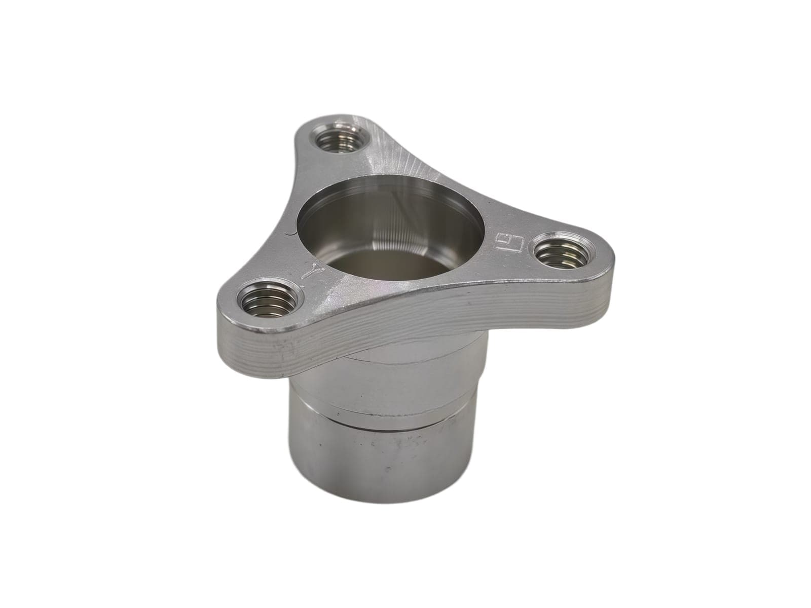 Marked Aluminum 3-Hole Triangular Flange Double Step Sleeve UAV Motor Mount Base