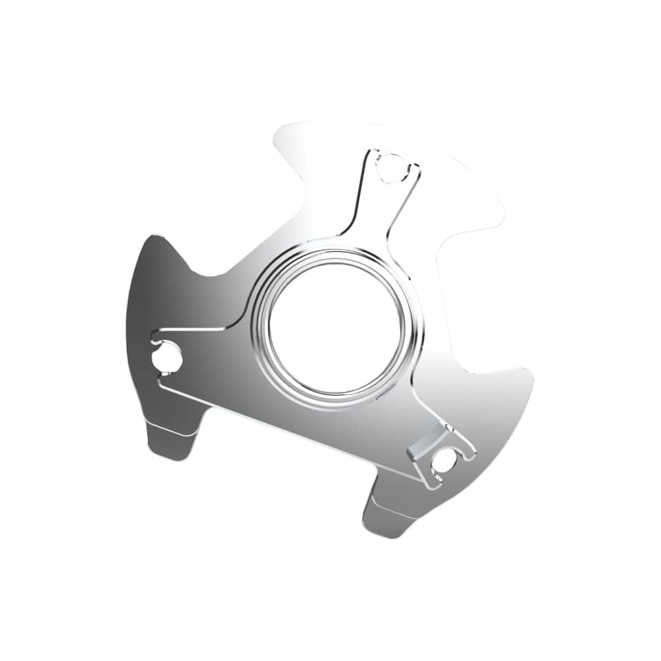 Mirror Polished Silver Aluminum Three-claw UAV Motor Mount Bracket