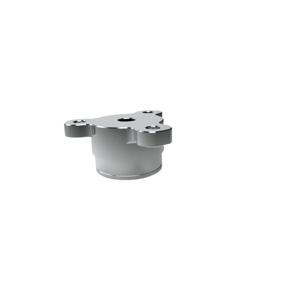 Polished Aluminum Three-lug Cylindrical UAV Motor Mount Seat
